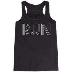 Flowy Racerback Tank Top - Run Lines -goneforarun Sales 2023 tr 39618 BLACK MAIN