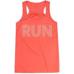 Flowy Racerback Tank Top - Run Lines -goneforarun Sales 2023 tr 39618 CORAL MAIN