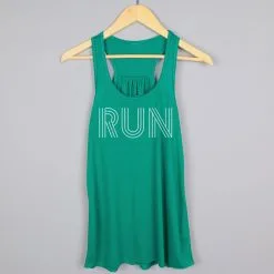 Flowy Racerback Tank Top - Run Lines -goneforarun Sales 2023 tr 39618 GREEN HANGER
