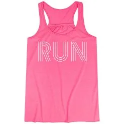 Flowy Racerback Tank Top - Run Lines -goneforarun Sales 2023 tr 39618 PINK MAIN