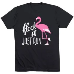 Running Short Sleeve T-Shirt - Flock It Just Run -goneforarun Sales 2023 tr 39626 BLACK FLAT