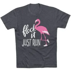 Running Short Sleeve T-Shirt - Flock It Just Run -goneforarun Sales 2023 tr 39626 CHARCOAL FLAT