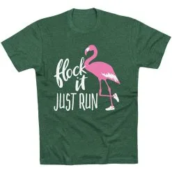 Running Short Sleeve T-Shirt - Flock It Just Run -goneforarun Sales 2023 tr 39626 FORESTGREEN FLAT