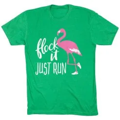 Running Short Sleeve T-Shirt - Flock It Just Run -goneforarun Sales 2023 tr 39626 GREEN FLAT