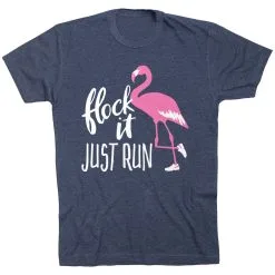 Running Short Sleeve T-Shirt - Flock It Just Run -goneforarun Sales 2023 tr 39626 NAVY FLAT
