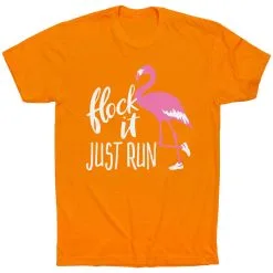 Running Short Sleeve T-Shirt - Flock It Just Run -goneforarun Sales 2023 tr 39626 ORANGE FLAT