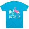 Running Short Sleeve T-Shirt - Flock It Just Run 2 Running Short Sleeve T-Shirt - Flock It Just Run -goneforarun Sales 2023 tr 39626 TURQUOISE FLAT