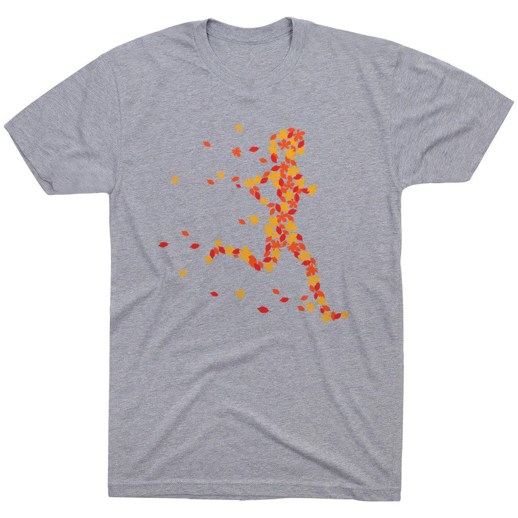 Running Short Sleeve T-Shirt - Autumn Runner Girl 8 Running Short Sleeve T-Shirt - Autumn Runner Girl - Image 6