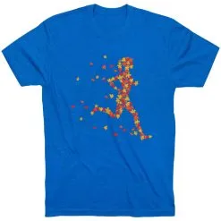 Running Short Sleeve T-Shirt - Autumn Runner Girl 25 Running Short Sleeve T-Shirt - Autumn Runner Girl -goneforarun Sales 2023 tr 39629 ROYAL FLAT