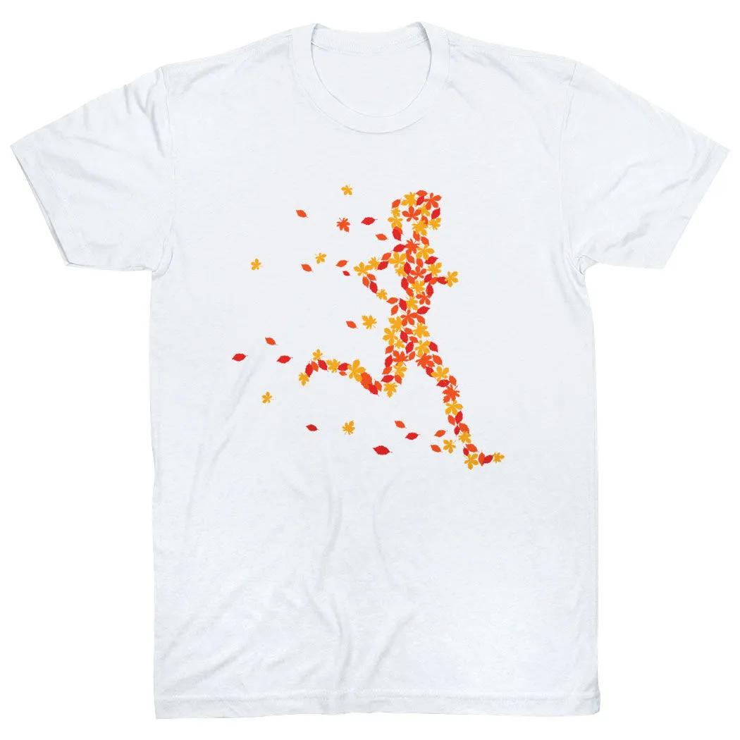 Running Short Sleeve T-Shirt - Autumn Runner Girl 15 Running Short Sleeve T-Shirt - Autumn Runner Girl - Image 13