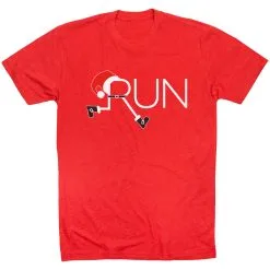 Running Short Sleeve T-Shirt - Let's Run For Christmas -goneforarun Sales 2023 tr 39636 RED FLAT