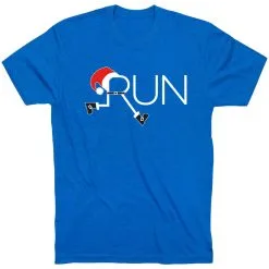 Running Short Sleeve T-Shirt - Let's Run For Christmas -goneforarun Sales 2023 tr 39636 ROYAL FLAT