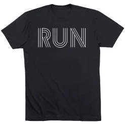 Running Short Sleeve T-Shirt - Run Lines 24 Running Short Sleeve T-Shirt - Run Lines -goneforarun Sales 2023 tr 39638 BLACK FLAT