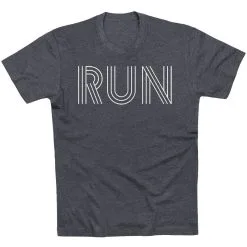 Running Short Sleeve T-Shirt - Run Lines 25 Running Short Sleeve T-Shirt - Run Lines -goneforarun Sales 2023 tr 39638 CHARCOAL FLAT