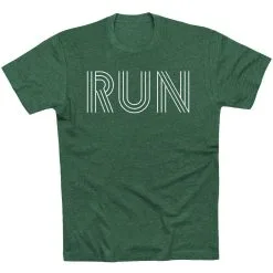 Running Short Sleeve T-Shirt - Run Lines 26 Running Short Sleeve T-Shirt - Run Lines -goneforarun Sales 2023 tr 39638 FORESTGREEN FLAT