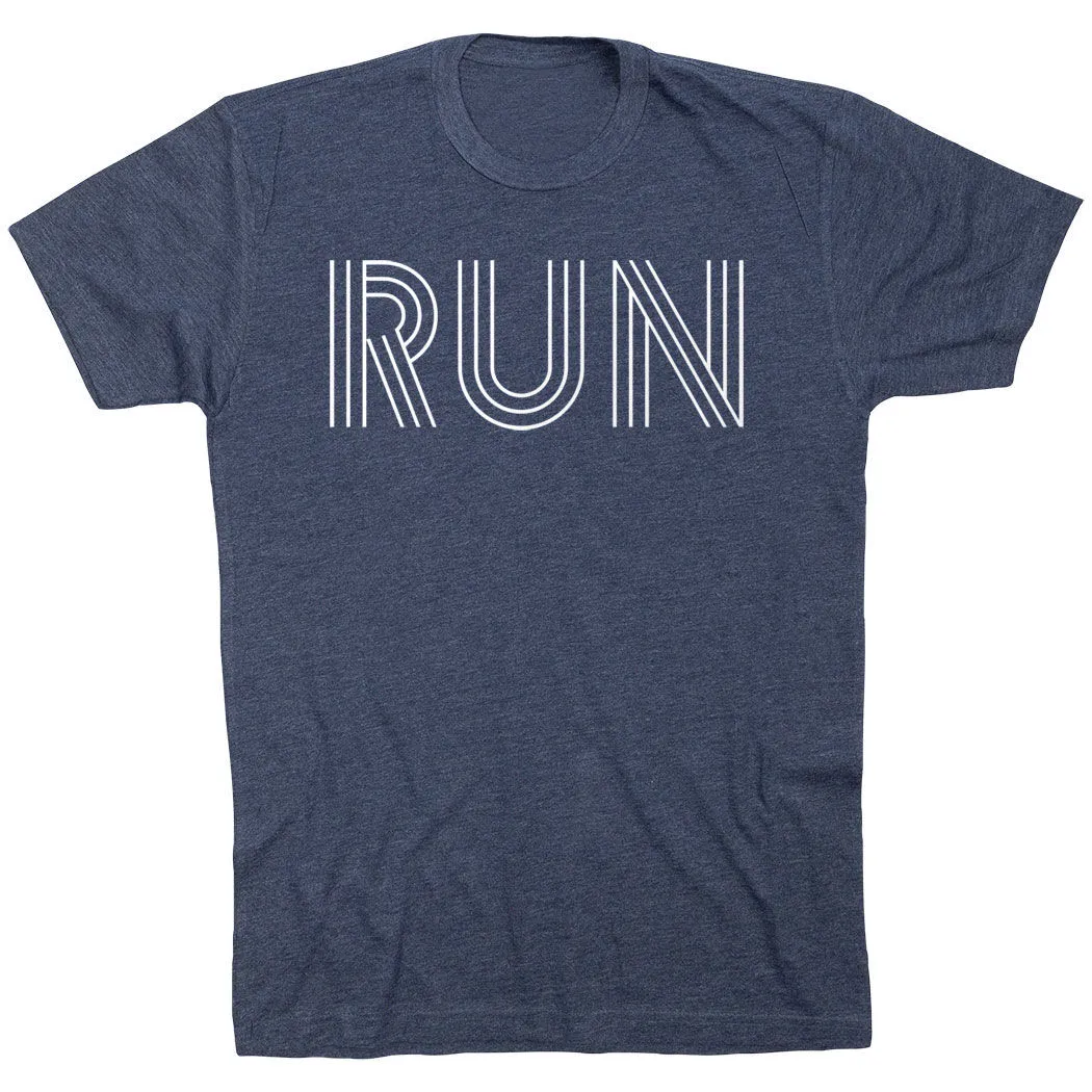 Running Short Sleeve T-Shirt - Run Lines 3 Running Short Sleeve T-Shirt - Run Lines