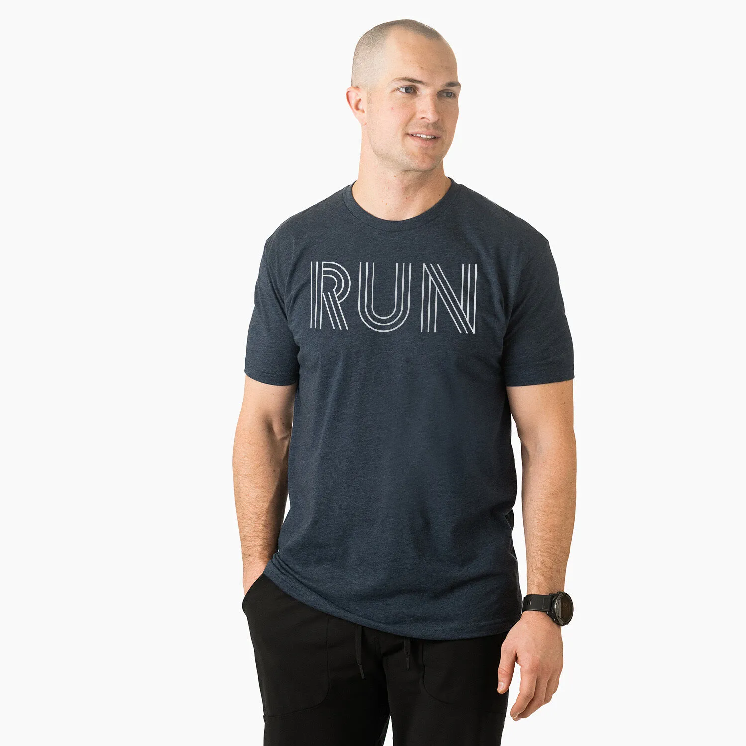 Running Short Sleeve T-Shirt - Run Lines 4 Running Short Sleeve T-Shirt - Run Lines - Image 2