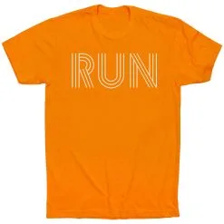 Running Short Sleeve T-Shirt - Run Lines 30 Running Short Sleeve T-Shirt - Run Lines -goneforarun Sales 2023 tr 39638 ORANGE FLAT