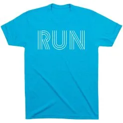 Running Short Sleeve T-Shirt - Run Lines 33 Running Short Sleeve T-Shirt - Run Lines -goneforarun Sales 2023 tr 39638 TURQUOISE FLAT