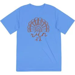 Men's Running Short Sleeve Tech Tee - Runner Turkey -goneforarun Sales 2023 tr 39847 LIGHTBLUE FLAT