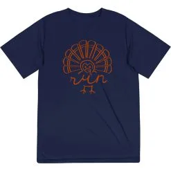 Men's Running Short Sleeve Tech Tee - Runner Turkey -goneforarun Sales 2023 tr 39847 NAVY FLAT