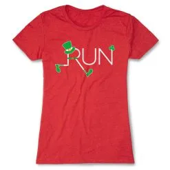 Running Women's Everyday Tee - Let's Run Lucky -goneforarun Sales 2023 tr 39849 RED