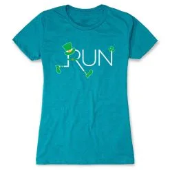 Running Women's Everyday Tee - Let's Run Lucky -goneforarun Sales 2023 tr 39849 TEAL