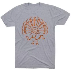 Running Short Sleeve T-Shirt - Runner Turkey 23 Running Short Sleeve T-Shirt - Runner Turkey -goneforarun Sales 2023 tr 39855 GRAY FLAT