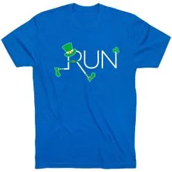 Running Short Sleeve T-Shirt - Let's Run Lucky -goneforarun Sales 2023 tr 39857 ROYAL FLAT