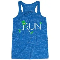 Running Flowy Racerback Tank Top - Let's Run Lucky
