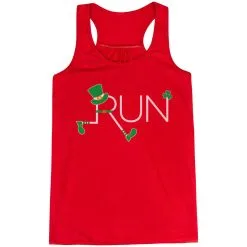 Running Flowy Racerback Tank Top - Let's Run Lucky -goneforarun Sales 2023 tr 39912 RED MAIN