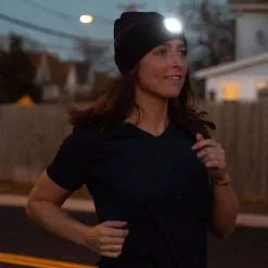 Running LED Lighted Performance Beanie - Midnight -goneforarun Sales 2023 tr 39968 female