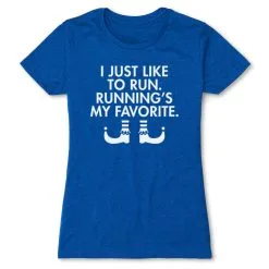 Women's Everyday Runners Tee - Running's My Favorite (Simple) -goneforarun Sales 2023 tr 40024 ROYAL FLAT