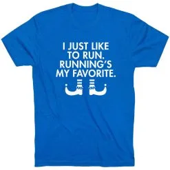 Running Short Sleeve T-Shirt - Running's My Favorite (Simple) -goneforarun Sales 2023 tr 40025 ROYAL FLAT