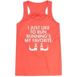 Running Flowy Racerback Tank Top - Running's My Favorite (Simple) -goneforarun Sales 2023 tr 40027 CORAL MAIN