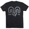 Running Short Sleeve T-Shirt - Run Free Or Die Snake -goneforarun Sales 2023 tr 40044 BLACK FLAT