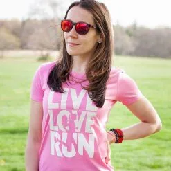 Women's Everyday Runners Tee - Live Love Run Silhouette -goneforarun Sales 2023 tr 40060 HOTPINK LIFESTYLE