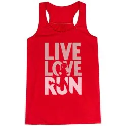 Flowy Racerback Tank Top - Live Love Run Silhouette -goneforarun Sales 2023 tr 40062 RED MAIN