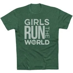 Running Short Sleeve T-Shirt - Girls Run The World® -goneforarun Sales 2023 tr 40253 FORESTGREEN FLAT