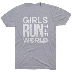 Running Short Sleeve T-Shirt - Girls Run The World® -goneforarun Sales 2023 tr 40253 GRAY FLAT