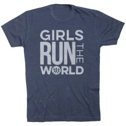 Running Short Sleeve T-Shirt - Girls Run The World® -goneforarun Sales 2023 tr 40253 NAVY FLAT
