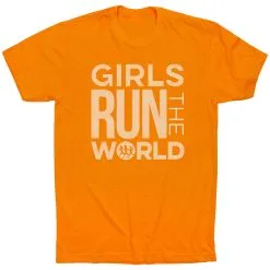 Running Short Sleeve T-Shirt - Girls Run The World® -goneforarun Sales 2023 tr 40253 ORANGE FLAT