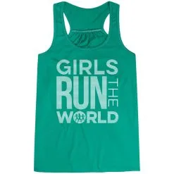 Flowy Racerback Tank Top - Girls Run The World® -goneforarun Sales 2023 tr 40256 GREEN MAIN