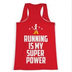 Women's Performance Tank Top - Running Is My Super Power -goneforarun Sales 2023 tr 40627 BACK