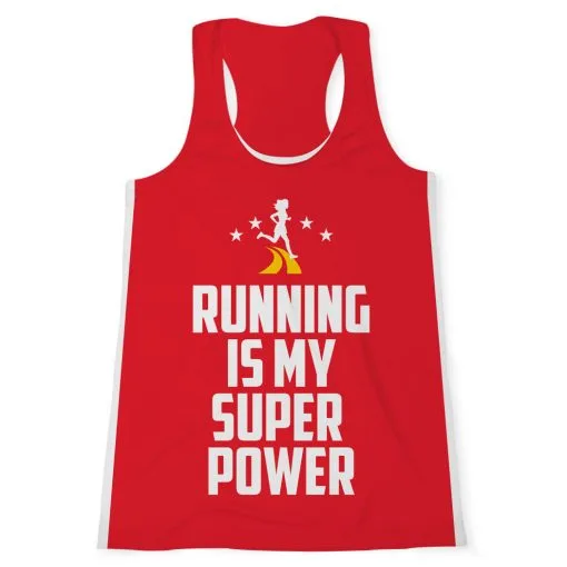 Women's Performance Tank Top - Running Is My Super Power -goneforarun Sales 2023 tr 40627 FRONT
