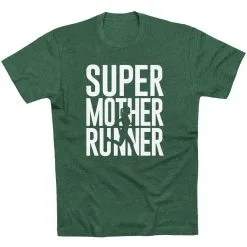 Running Short Sleeve T-Shirt - Super Mother Runner 21 Running Short Sleeve T-Shirt - Super Mother Runner -goneforarun Sales 2023 tr 40629 FORESTGREEN FLAT