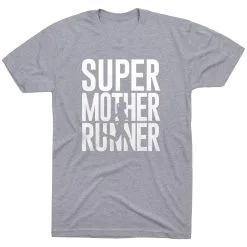Running Short Sleeve T-Shirt - Super Mother Runner 22 Running Short Sleeve T-Shirt - Super Mother Runner -goneforarun Sales 2023 tr 40629 GRAY FLAT