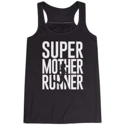 Flowy Racerback Tank Top - Super Mother Runner -goneforarun Sales 2023 tr 40632 BLACK MAIN