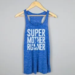 Flowy Racerback Tank Top - Super Mother Runner -goneforarun Sales 2023 tr 40632 BLUE HANGER