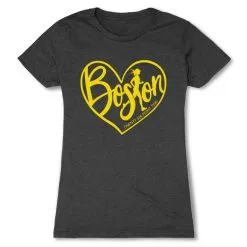 Women's Everyday Runners Tee - Love The Run Boston 26.2 -goneforarun Sales 2023 tr 40658 CHARCOAL